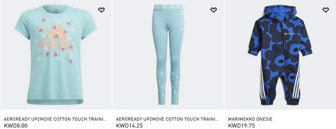 Adidas Kids Apparel & Shoes