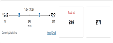 Flights Air Canada