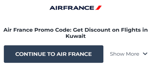 Air France copy code