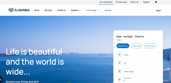 Air Serbia Product