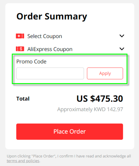 Aliexpress Promo Code