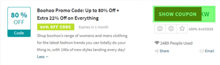 Boohoo Code