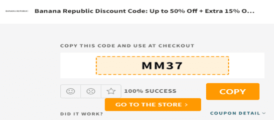 Copy Banana Republic Code