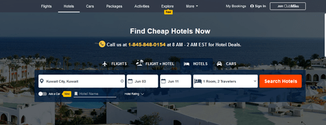 CheapOair Hotels
