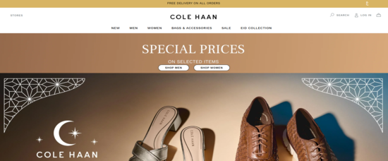 Cole Haan Website