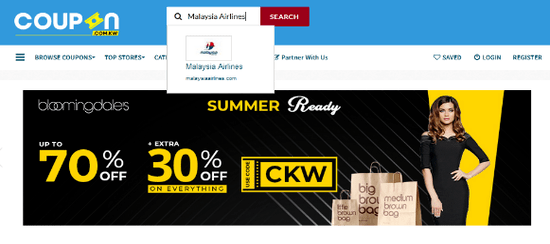 Search Malaysia Airlines