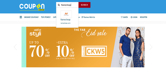 Search Namecheap
