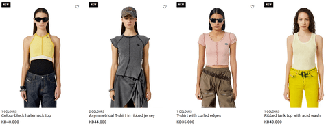 Diesel offers a wide range of clothing alternatives in addition to jeans