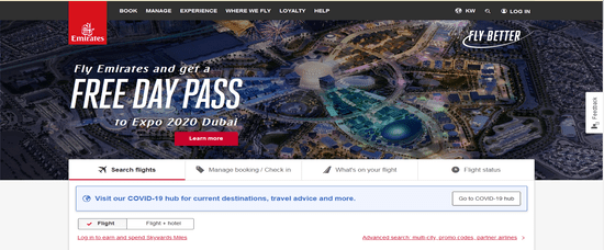Visit Emirates Website