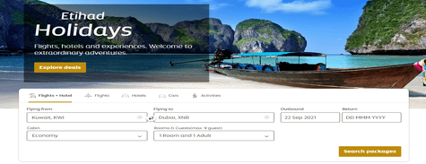 Plan Holidays with Etihad Airways