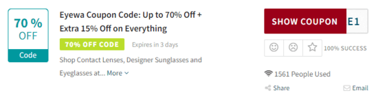 Show Eyewa Promo Code