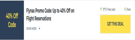 Flynas Show Coupon