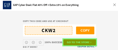 GAP Coupon