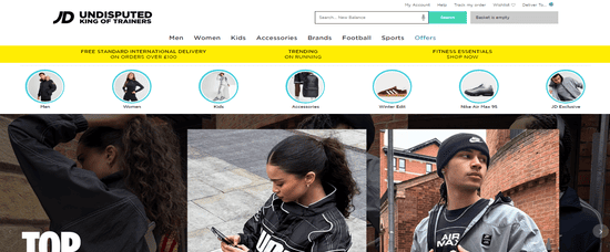 JD Sports Website