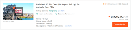 Klook Wifi & Sim Card