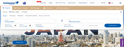 Malaysia Airlines Flights