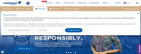 Malaysia Airlines Manage