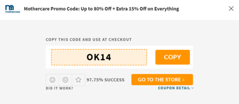 Mothercare Coupon