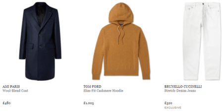 Mr Porter Clothing