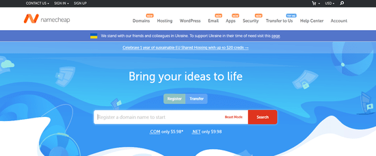 Namecheap Official Website
