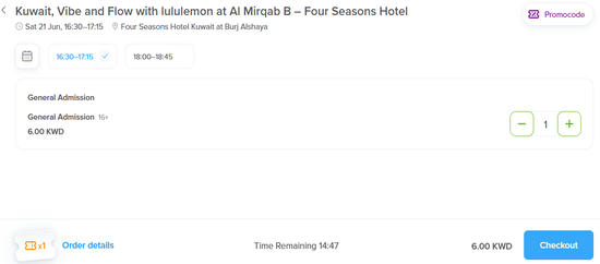 Platinumlist discount applied