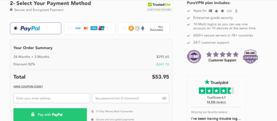 Apply PureVPN Promo