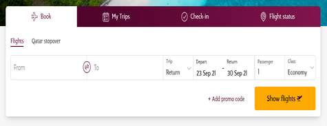 Book Qatar Airways Flight
