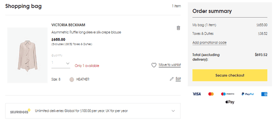 Selfridges Apply Coupon