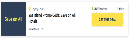 Yas Island Show Coupon
